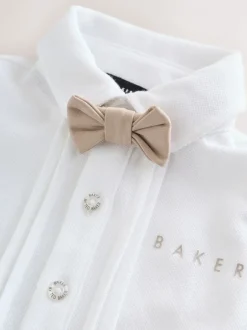 Rompertjes En Tuinbroeken*Baker by Ted Baker - - Modieus tweedelig lijkend rompertje Pastelgeel