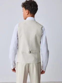 Kostuums En Herenvesten|Baker by Ted Baker - Waistcoat, Shirt And Tie Set Pastelgeel
