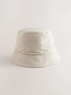 Mutsen, Handschoenen En Sjaals*Next - Borg/Nylon Omkeerbaar vissershoedje Pastelgeel