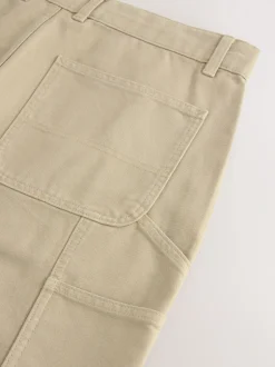 Shorts*Next Pastelgeel - Canvas Carpenter Short