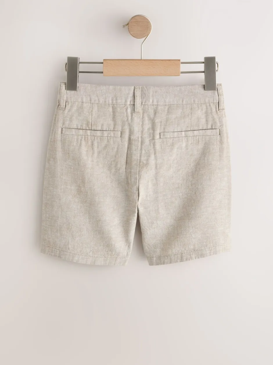 Shorts|Next Pastelgeel - Chino Linen Shorts (3-16yrs)