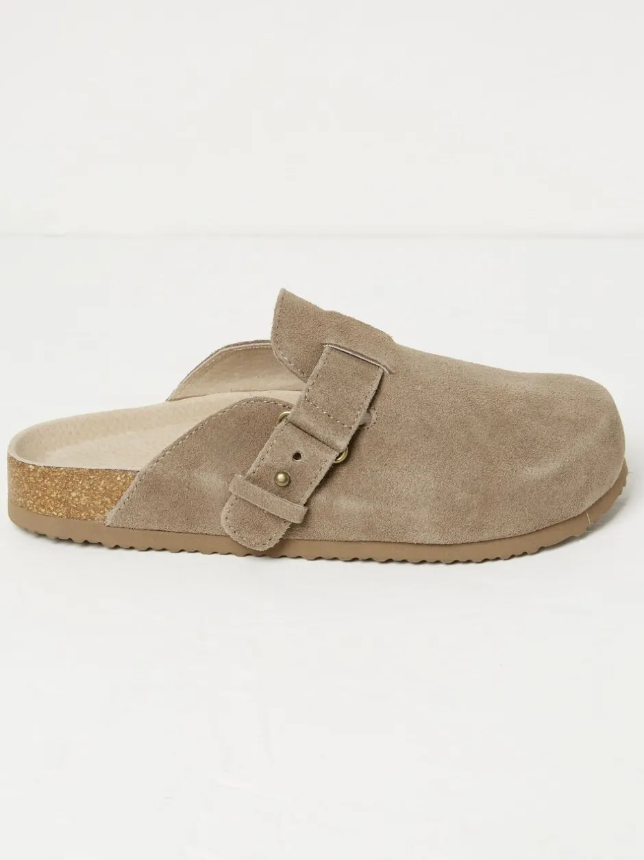 Pantoffels*Fat Face - FatFace outdoor-pantoffels Pastelgeel