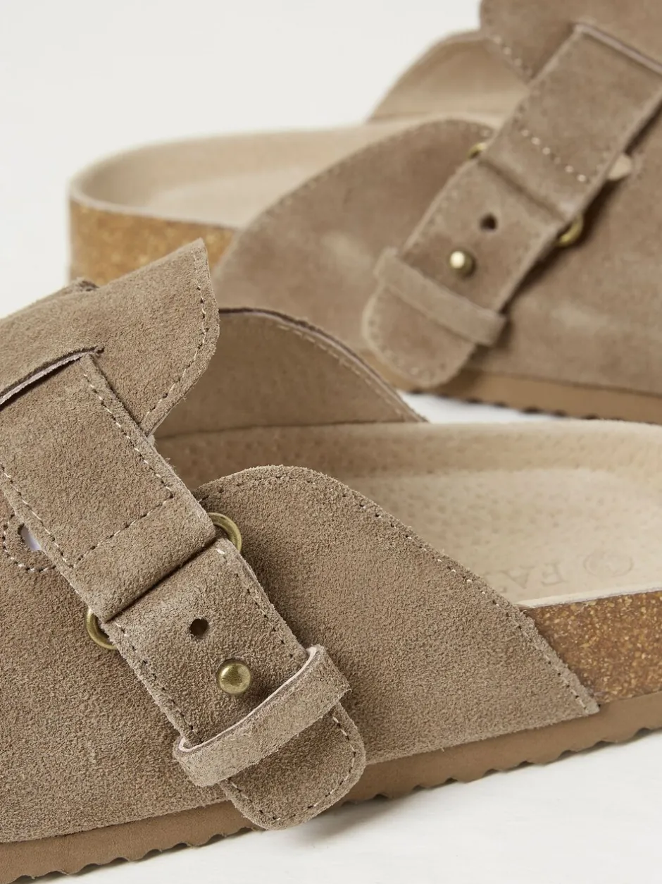 Pantoffels*Fat Face - FatFace outdoor-pantoffels Pastelgeel