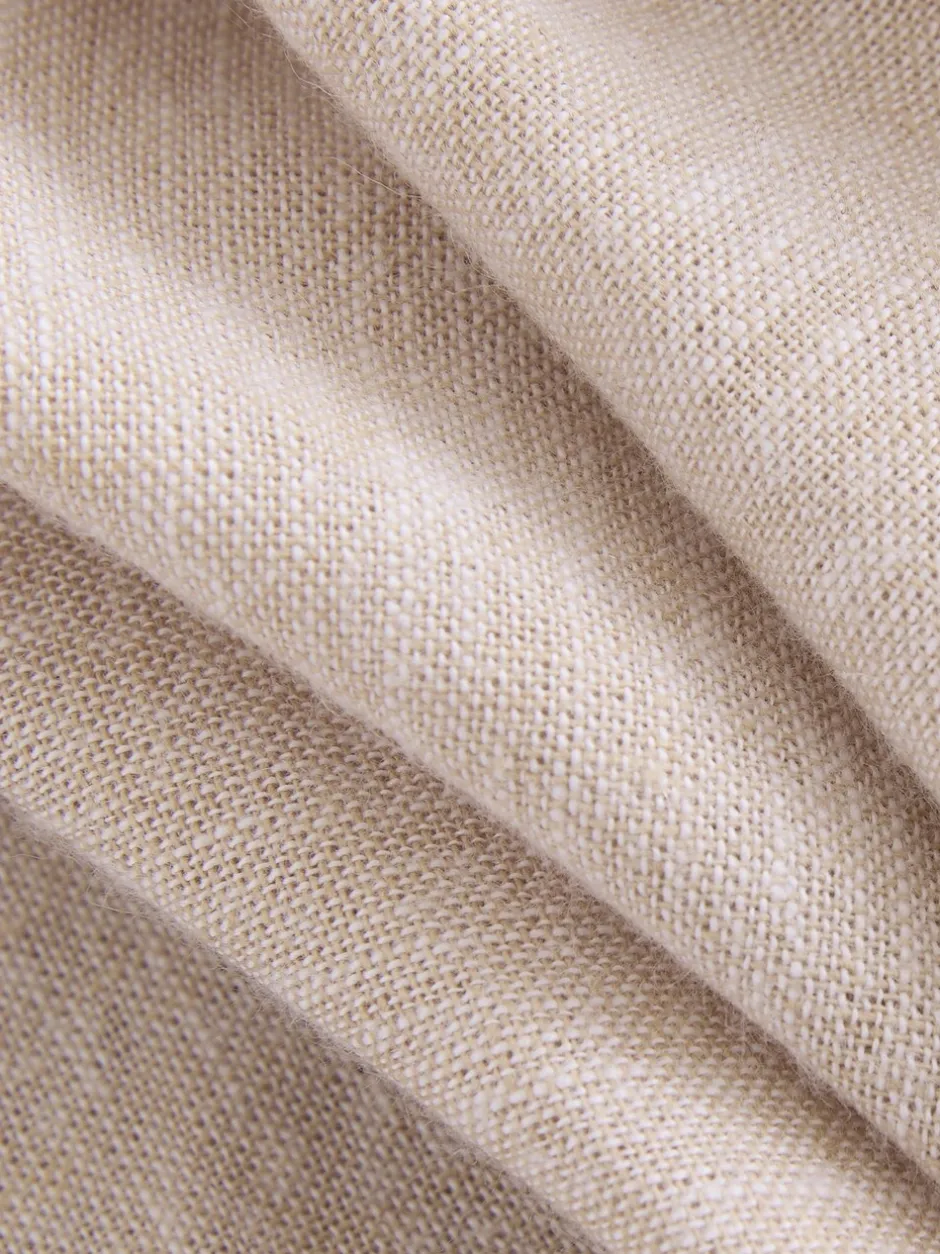 Shorts|Next - Korte chino met elastische taille met hoog linnenpercentage Pastelgeel