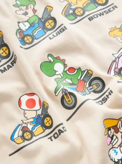 T-Shirts|Tops|Next - Mario Gaming T-shirt (3-16jaar) Pastelgeel