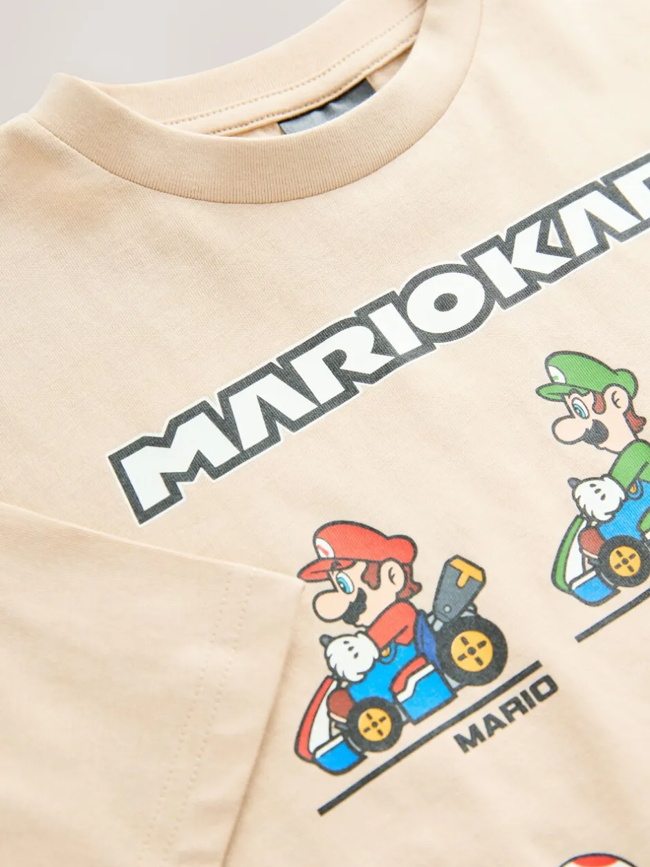 T-Shirts|Tops|Next - Mario Gaming T-shirt (3-16jaar) Pastelgeel