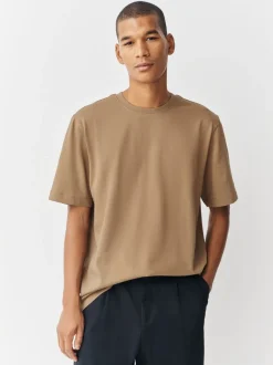 T-Shirts En Hemden*Next Pastelgeel - Normale Pasvorm - Zwaar T-shirt