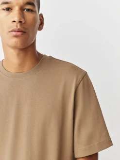 T-Shirts En Hemden*Next Pastelgeel - Normale Pasvorm - Zwaar T-shirt