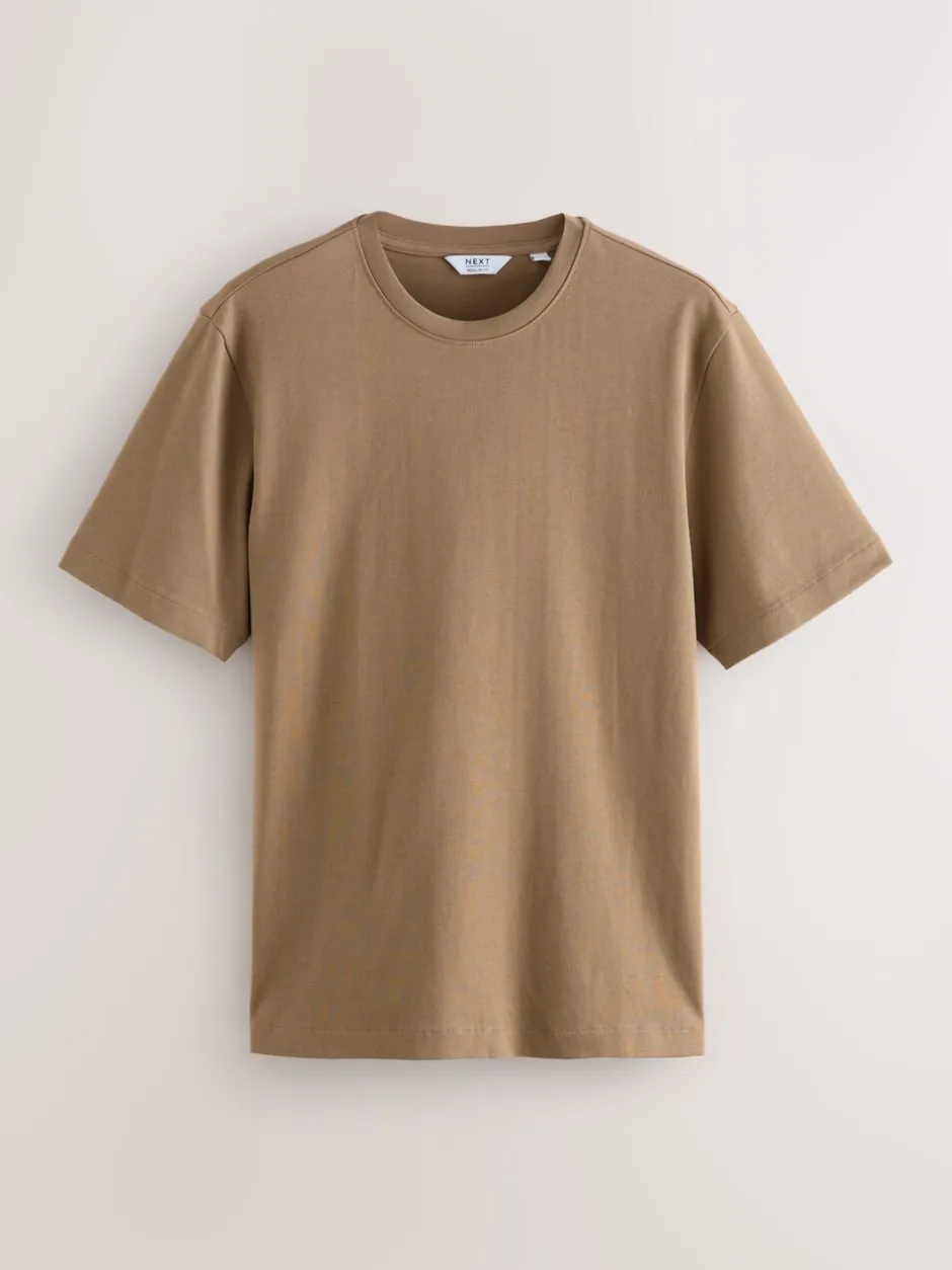 T-Shirts En Hemden*Next Pastelgeel - Normale Pasvorm - Zwaar T-shirt