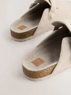 Pantoffels|Loungewear|Next - Pantoffelmuiltjes met gesp Pastelgeel