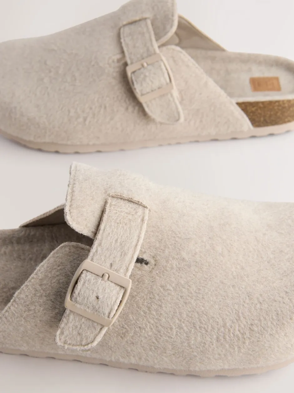 Pantoffels|Loungewear|Next - Pantoffelmuiltjes met gesp Pastelgeel