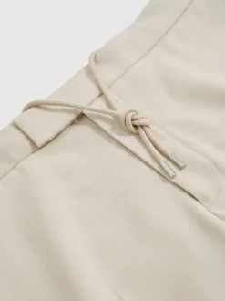 Broeken En Chino's*Reiss Pastelgeel - Found stretchy slim fit broeken met trekkoord