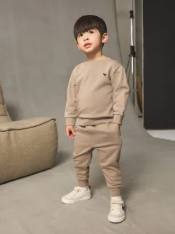Truien En Breisels|Sets En Combisets*Next Pastelgeel - Set met sweatshirt en joggingbroek (3mnd-7jr)