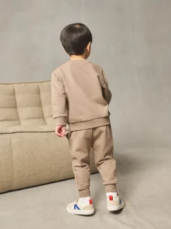 Truien En Breisels|Sets En Combisets*Next Pastelgeel - Set met sweatshirt en joggingbroek (3mnd-7jr)