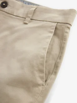 Shorts*Next Pastelgeel - Slim Fit - Chinoshort met stretch