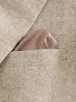 Pakken|Next Pastelgeel - Slim Fit Wool Blend Donegal Suit Jacket