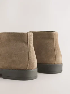 Boots|Next - Smart Suede Chukka Boots Pastelgeel