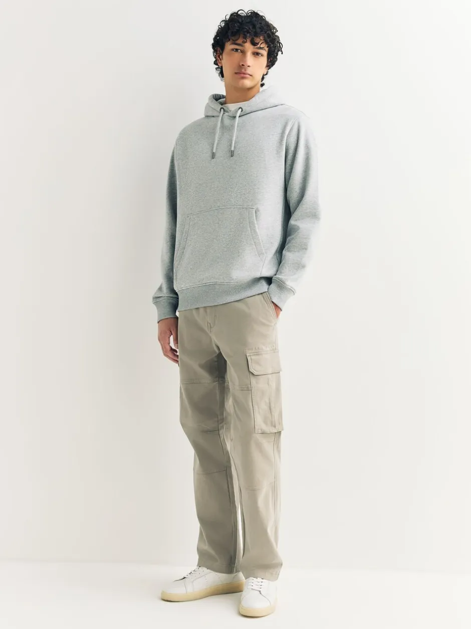 Broeken En Chino's|Next Pastelgeel - Straight fit - Katoenen cargostretchbroek