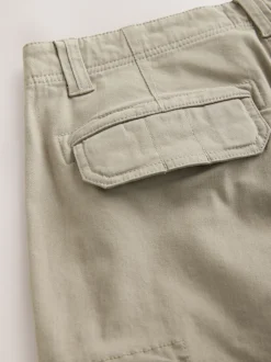 Broeken En Chino's|Next Pastelgeel - Straight fit - Katoenen cargostretchbroek
