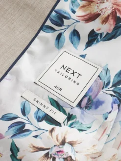 Blazers En Business-Jasjes|Pakken|Next - Strakke Pasvorm - Meegevend stretchkostuumjasje Pastelgeel