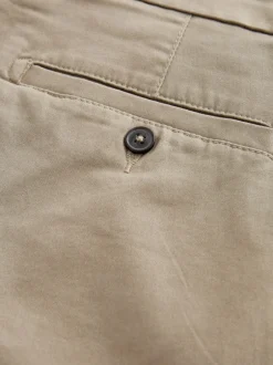Shorts*Next - Strakke Pasvorm - Chinoshort met stretch Pastelgeel