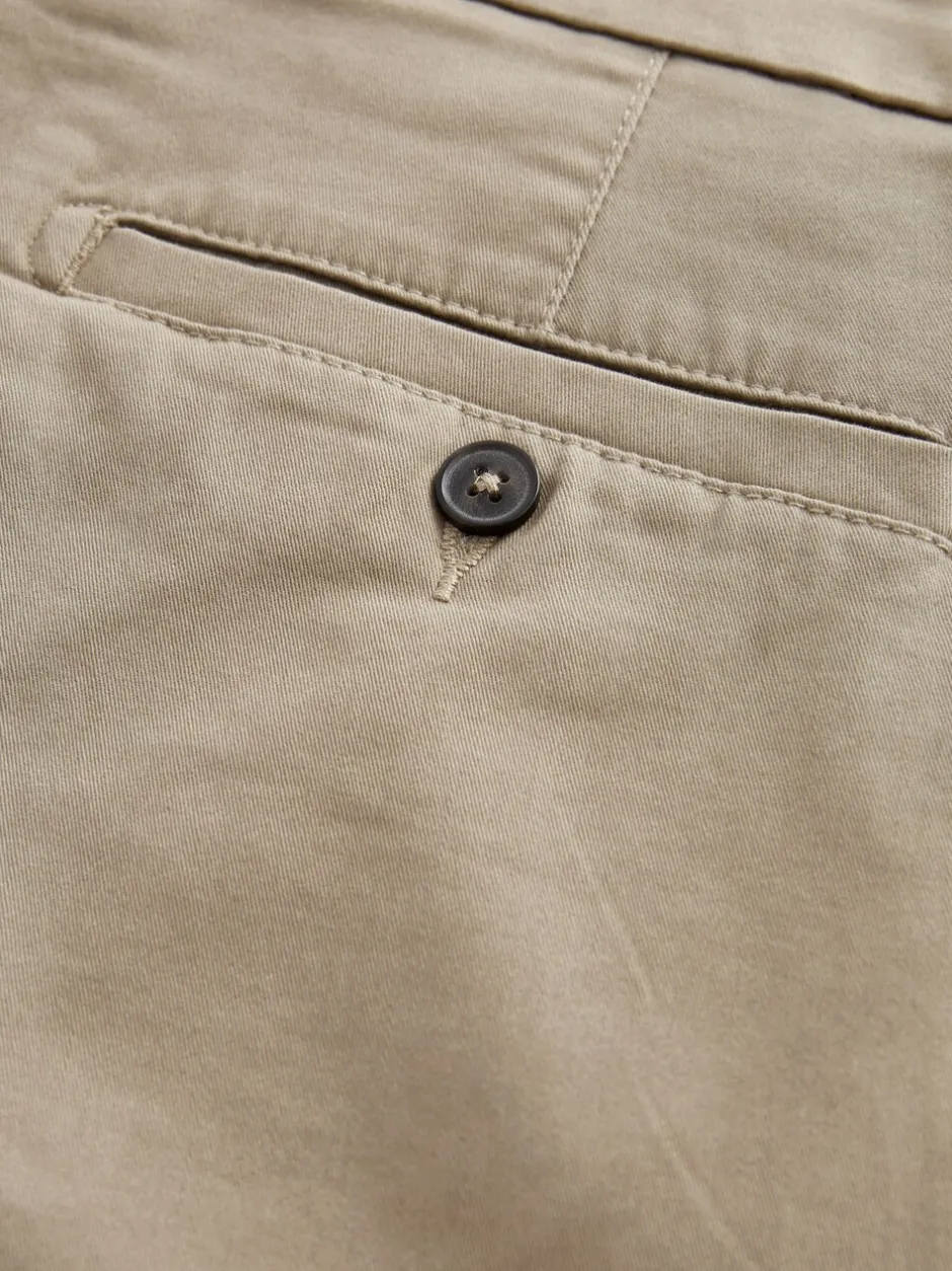 Shorts*Next - Strakke Pasvorm - Chinoshort met stretch Pastelgeel