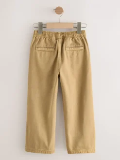 Jeans|Next - Twill jeans met aantrekkoord (3-16jr) Pastelgeel
