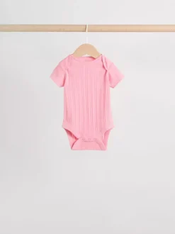 Rompertjes En Hemdjes|Next Pastelkleurig - 5 Babyrompertjes met korte mouwen