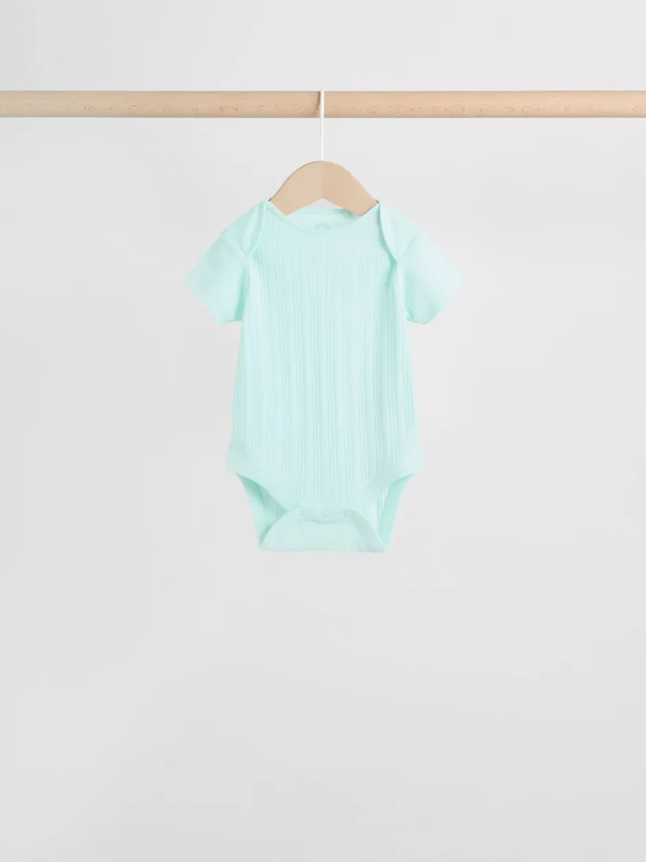 Rompertjes En Hemdjes|Next Pastelkleurig - 5 Babyrompertjes met korte mouwen
