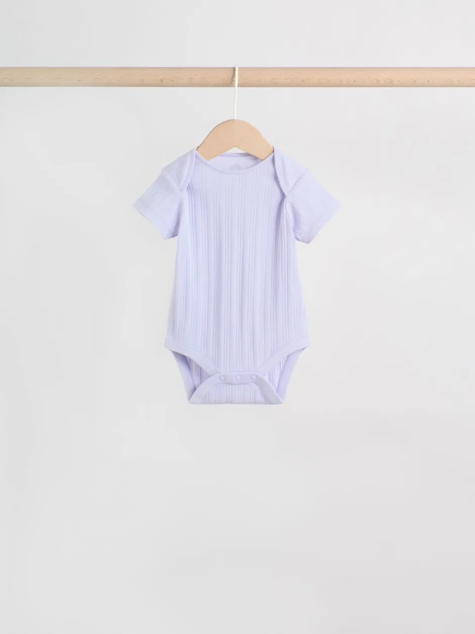 Rompertjes En Hemdjes|Next Pastelkleurig - 5 Babyrompertjes met korte mouwen