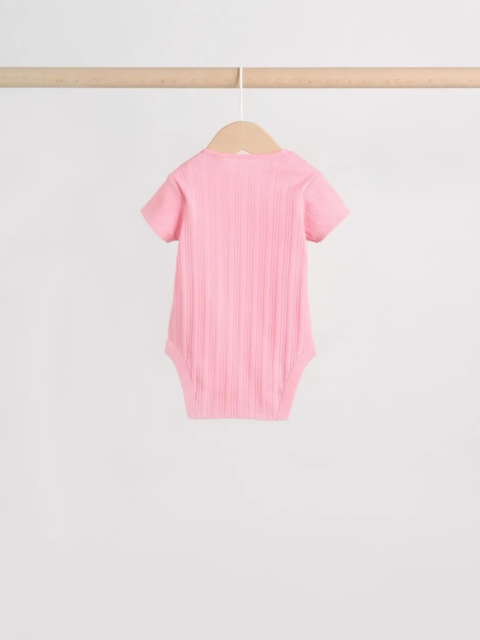 Rompertjes En Hemdjes|Next Pastelkleurig - 5 Babyrompertjes met korte mouwen