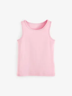 Alle Ondergoed|Tops*Next - 100% katoenen hemden set van 5 (1.5 - 16 jr) Pastelkleurig