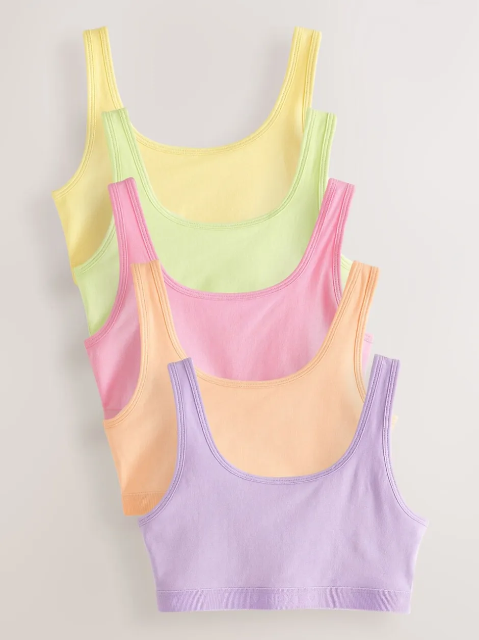 Alle Ondergoed*Next - Crop top met ronde hals (5-16jr) Pastelkleurig