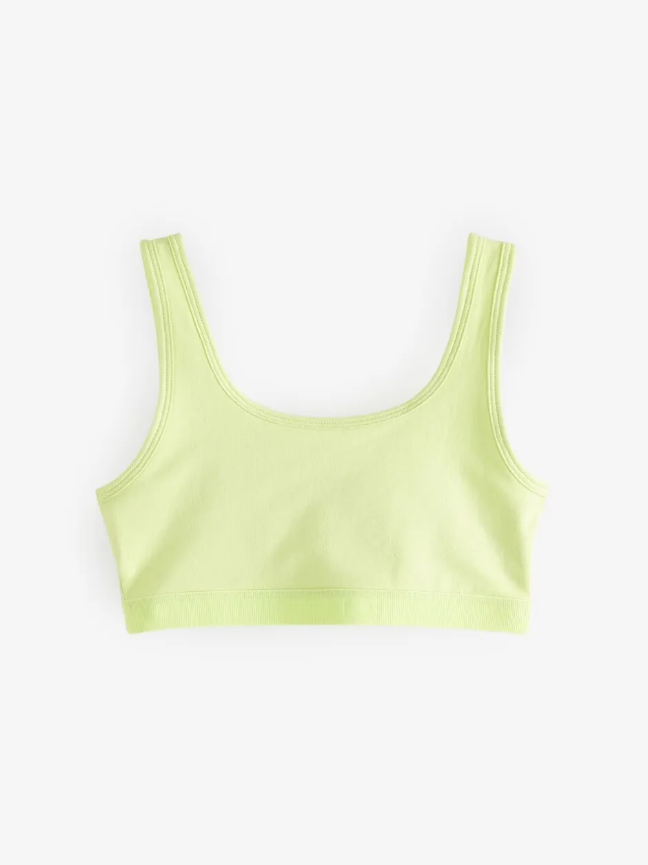 Alle Ondergoed*Next - Crop top met ronde hals (5-16jr) Pastelkleurig