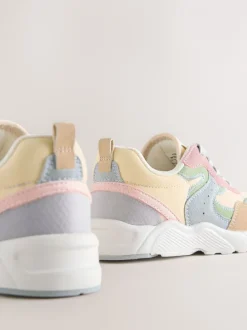 Sneakers*Next - Lace-Up Colourblock Trainers Pastelkleurig