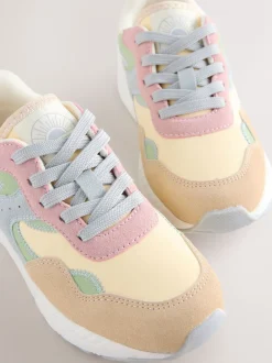 Sneakers*Next - Lace-Up Colourblock Trainers Pastelkleurig