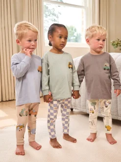 Multipacks|Pyjama's*Next Pastelkleurig - Verpakking van 3 relaxed fit pyjama's (9mnd -8jr)