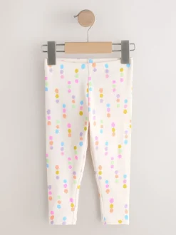 Broeken En Leggings*Next Pastelkleurige regenboogprint - Verpakking van 5 geribbelde Leggings (3mnd -7jr)