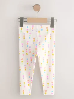 Broeken En Leggings*Next Pastelkleurige regenboogprint - Verpakking van 5 geribbelde Leggings (3mnd -7jr)