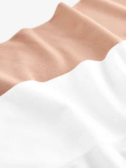 Shapewear|Next - Verpakking van 2 naadloze irritatiewerende shorts Pastelroze Huidskleur/Wit