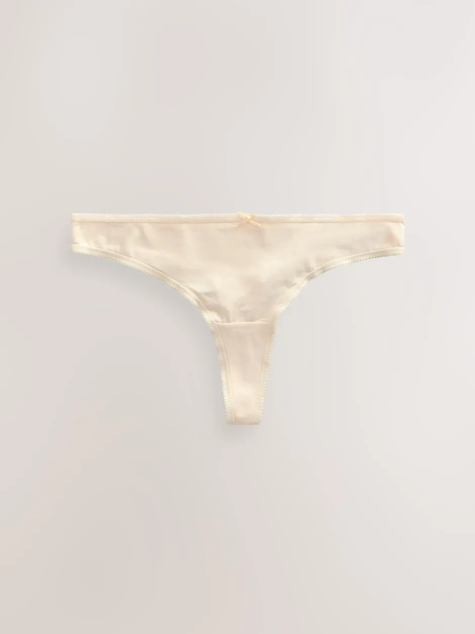 Onderbroeken|Next Pastelroze nude - Set van 5 slips met hoog katoengehalte