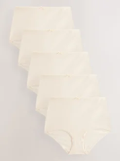 Onderbroeken*Next Pastelroze nude - Set van 5 slips met hoog katoengehalte