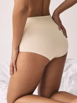 Onderbroeken*Next Pastelroze nude - Set van 5 slips met hoog katoengehalte