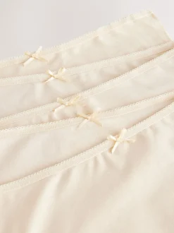 Onderbroeken*Next Pastelroze nude - Set van 5 slips met hoog katoengehalte