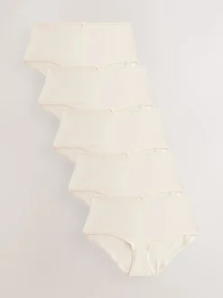 Onderbroeken|Next Pastelroze nude - Set van 5 slips met hoog katoengehalte