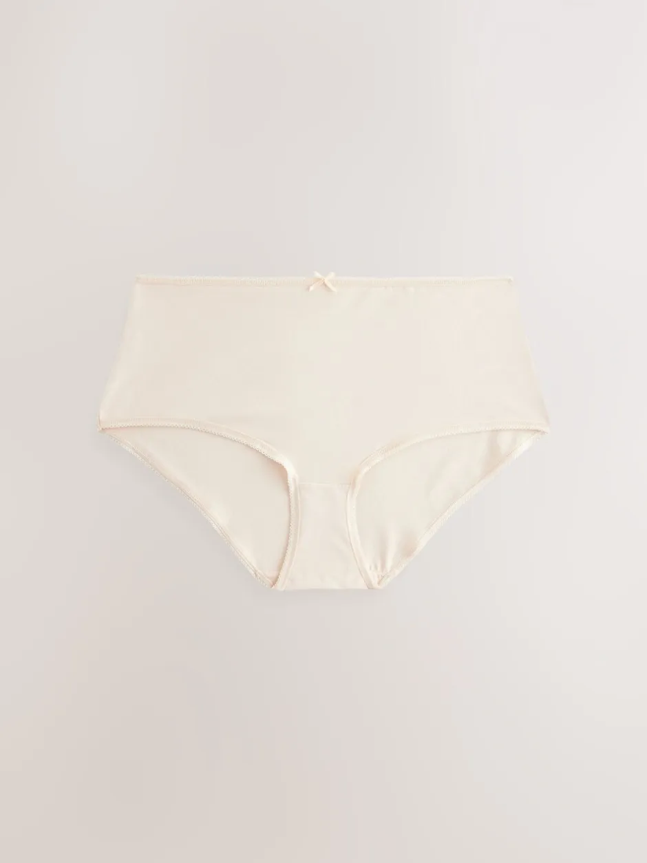 Onderbroeken|Next Pastelroze nude - Set van 5 slips met hoog katoengehalte