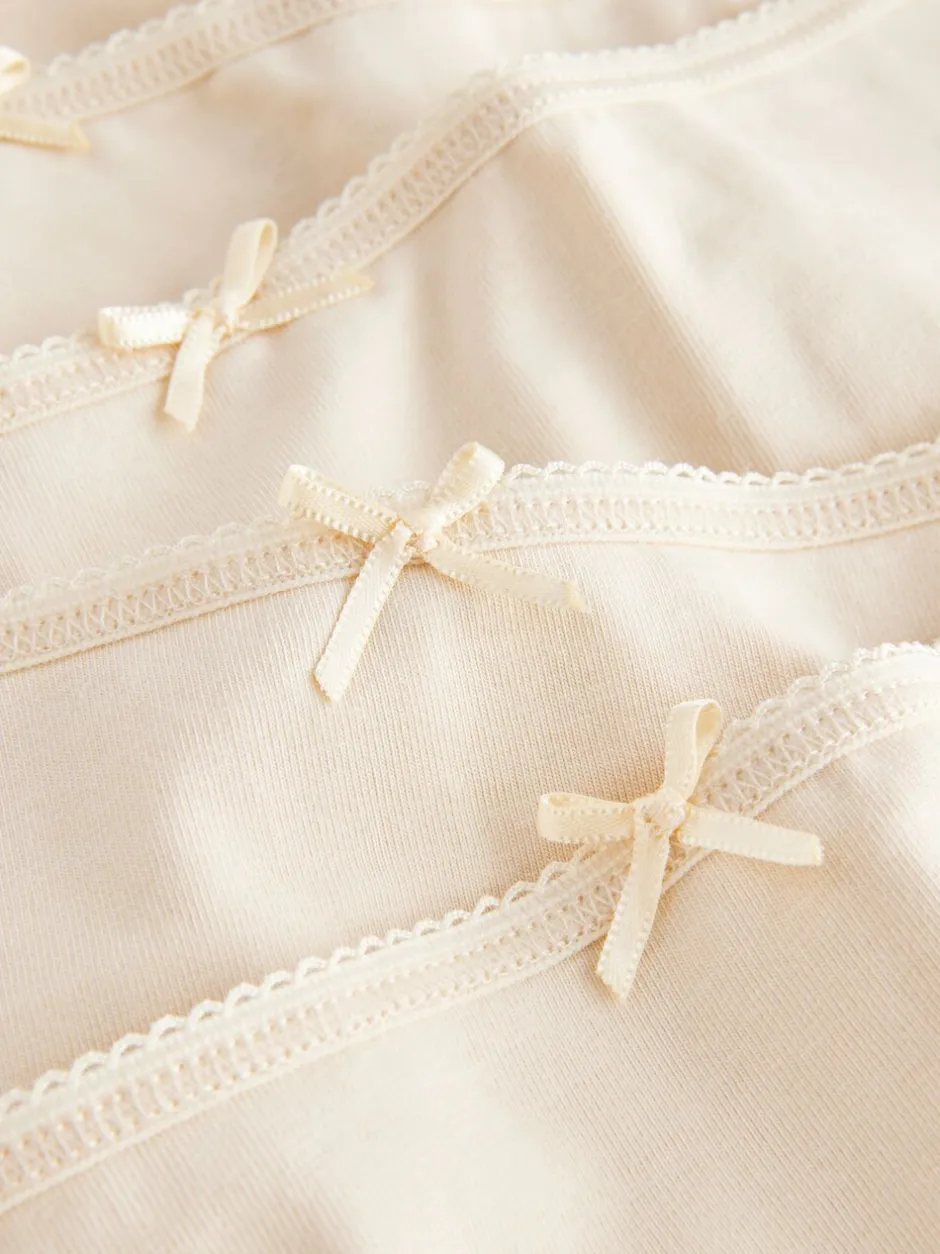Onderbroeken|Next Pastelroze nude - Set van 5 slips met hoog katoengehalte
