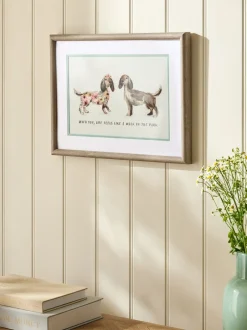 Canvassen En Kunst Voor Aan De Wand|Next Pattern Dachshund Framed Wall Art