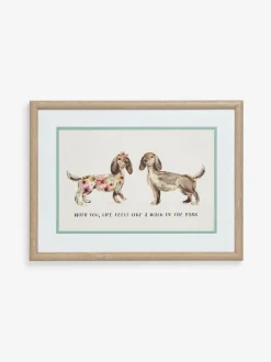 Canvassen En Kunst Voor Aan De Wand|Next Pattern Dachshund Framed Wall Art