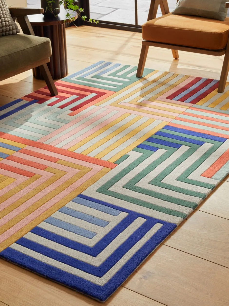 Vloerkleden En Lopers|Vloerkleden En Lopers|Next Paulo Geometric Stripe Rug